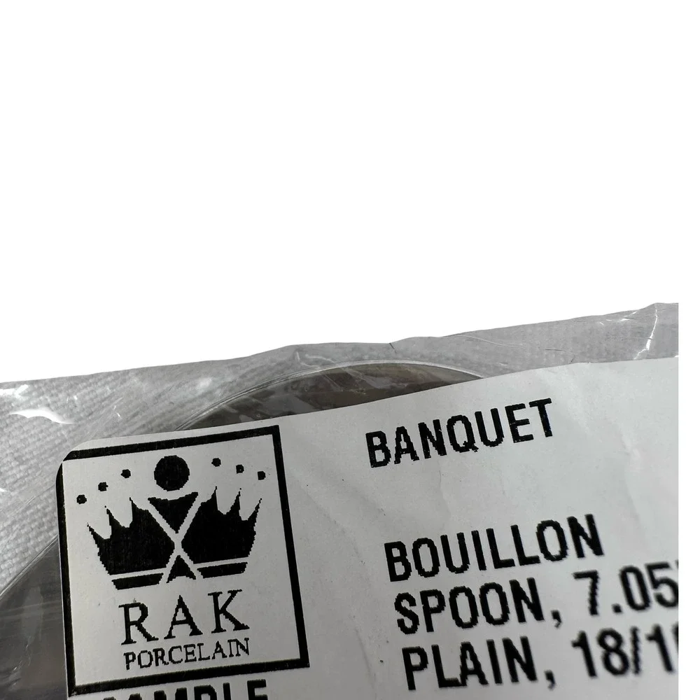 RAK Porcelain Banquet 6pc Flatware Set 18/10 Stainless Steel Plain Modern Silver